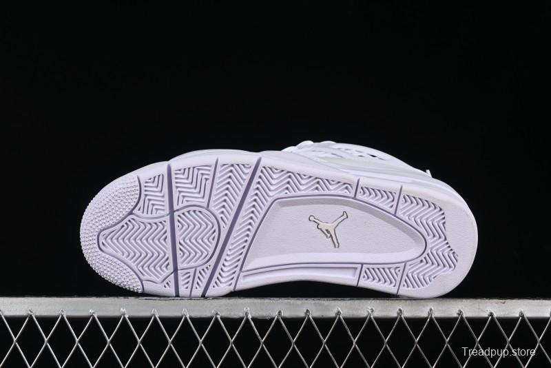 Nike Air Jordan 4 Retro Basketball Shoes with Net Design - FV7251-107
