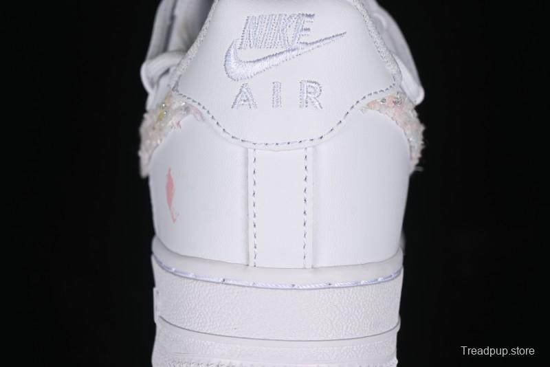 Nike Air Force 1 '07 Low Pink Chanel-Inspired Casual Sneakers - DH9999-334