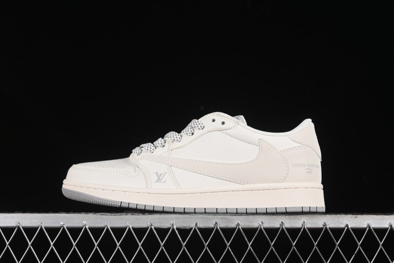 Nike Travis Scott x Fragment Design x Air Jordan 1 Low OG SP AJ1 LV Collaboration - XZ1268-002