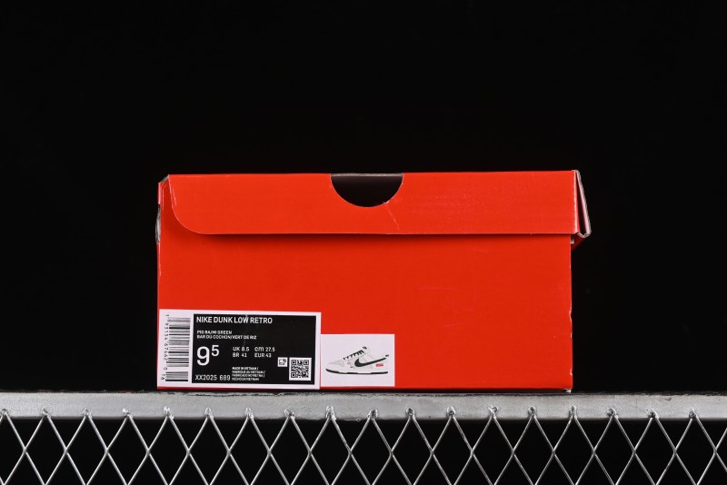 Nike SB Dunk Low Supreme Collaboration - Double Swoosh Beige Dark Green Anniversary High-End Custom Low-Top Casual Skate Shoes - XX2025-689