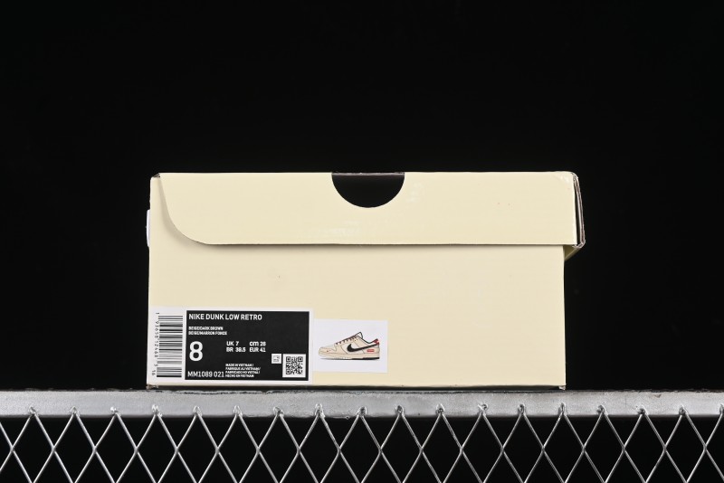 Nike SB Dunk Low SUP Collaboration - Distressed Black Swoosh Anniversary Custom Low-Top Skate Shoes - MM1089-021