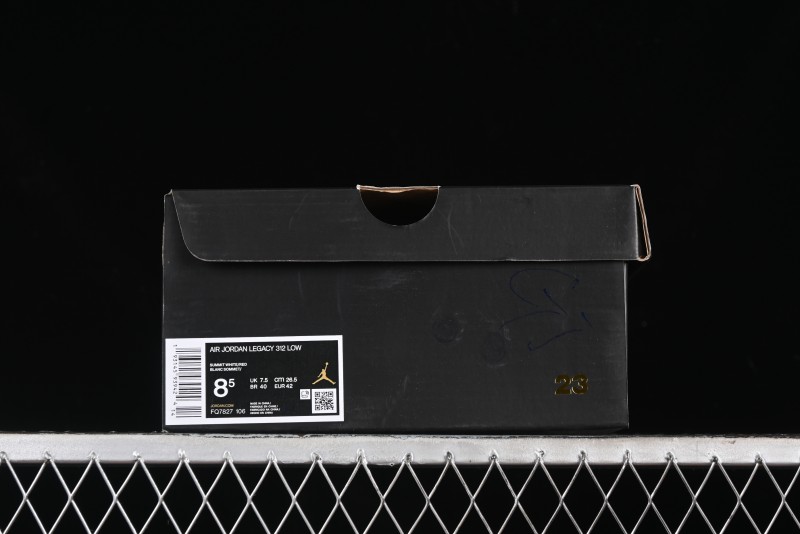 Nike Air Jordan Legacy 312 Low Sneakers with Velcro Strap and Triple Design - FQ7827-106