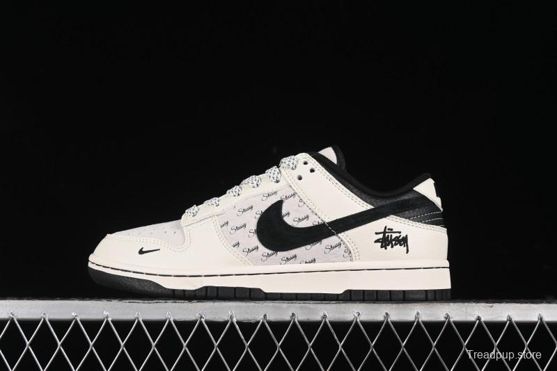 Nike SB Dunk Low Stussy Collaboration - Anniversary High-End Custom Low-Top Casual Sneakers - XY1688-016