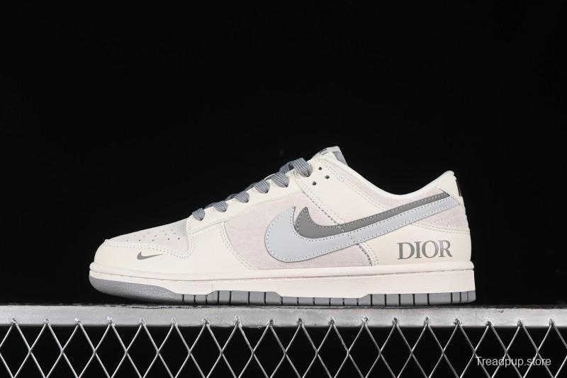 Nike SB Dunk Low Dior Collection - Beige Grey Blue Hook Anniversary High-End Custom Low-Top Casual Sneakers - XD6188-042