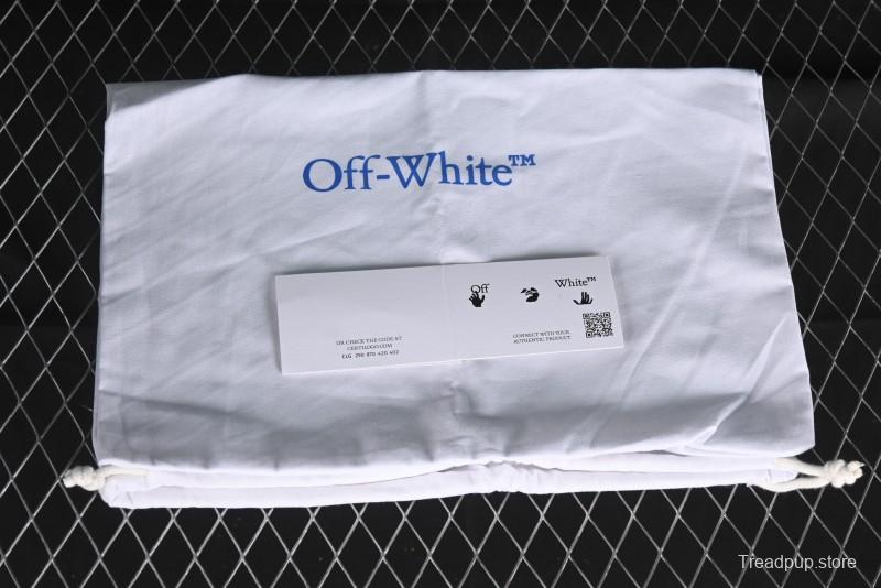 Off-White Out Of Office Low-Top Fashion Sneakers in White Black - AJD4