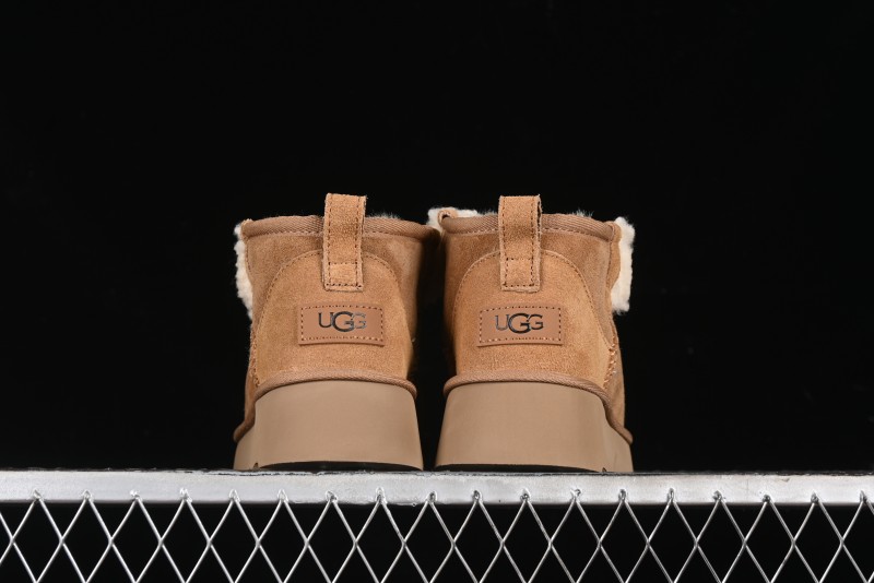 UGG Classic Mini II Shearling Lined Mini Boots with Pom Pom Detail - 1116109