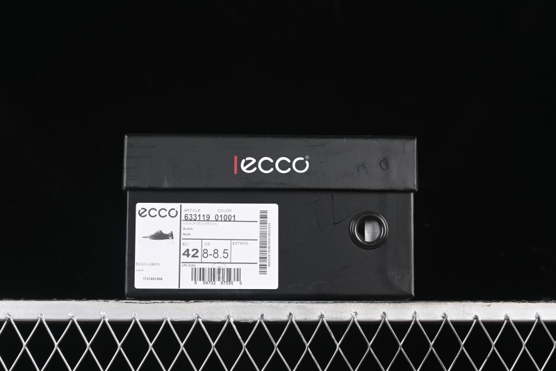 Ecco Street Light Series Autumn Height-Increasing Round-Toe Versatile Casual White Sneakers - 63311901001