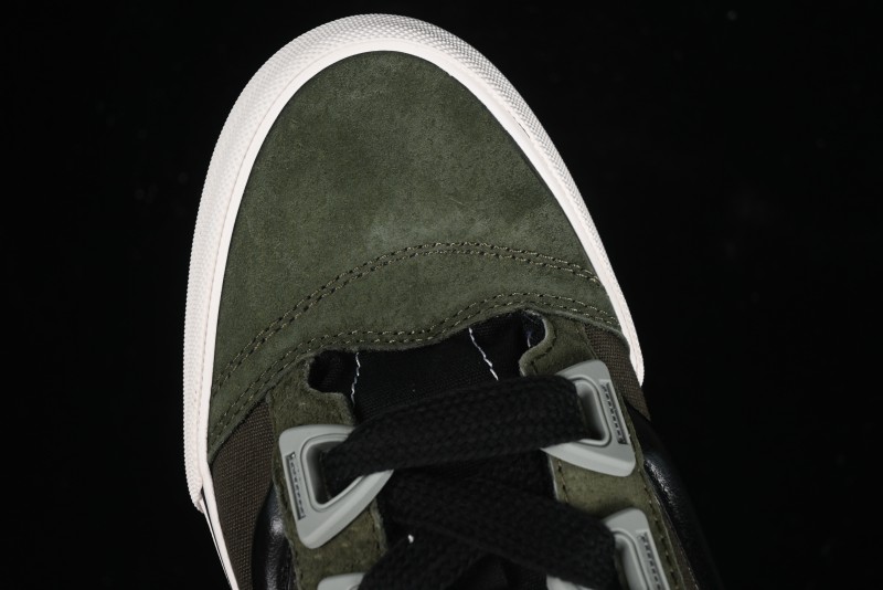 Vans Knu Skool DR White Black Green Chunky Sneakers - VN000CZU50K