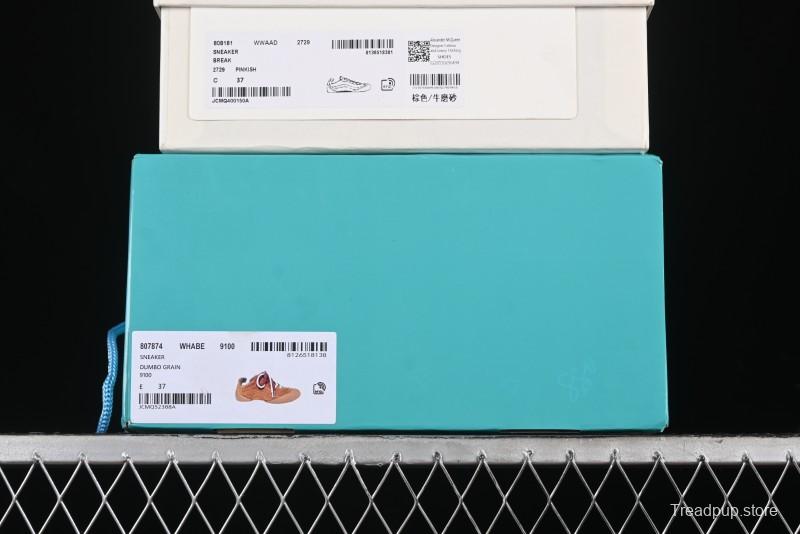 Alexander McQueen Flexion Retro Sneakers in Brown/Suede with Anatomical Design - 2024s