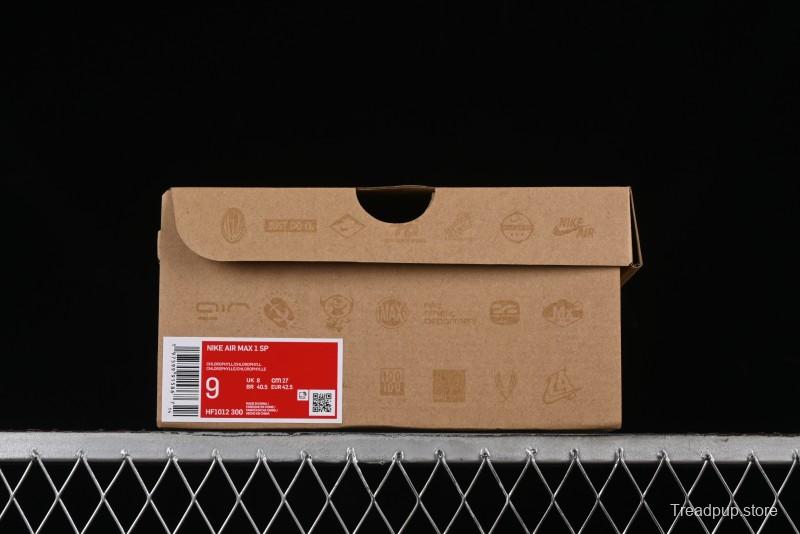 Nike Air Max 1 Retro Running Shoes with Half-Sole Air Cushion - HF1012-300