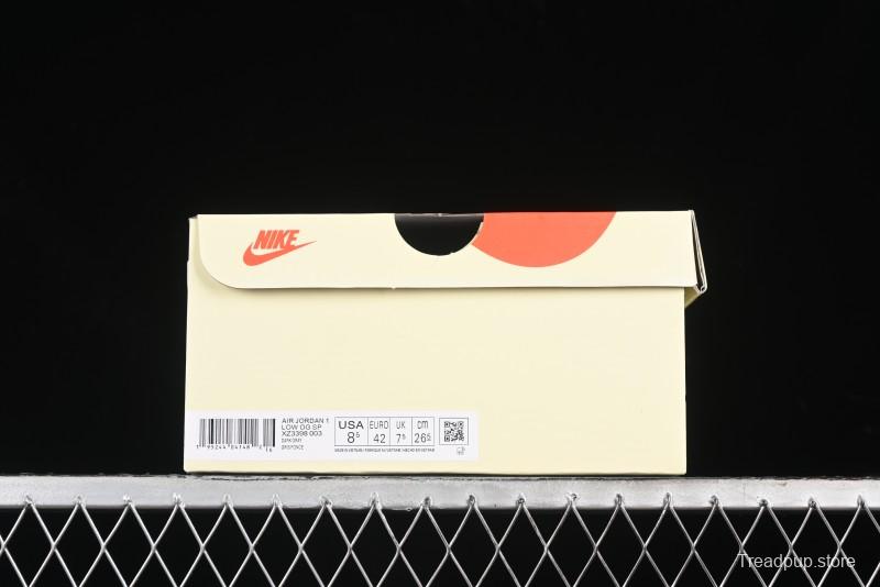 Nike Travis Scott x Fragment Design x Air Jordan 1 Low OG SP AJ1 Retro Sneakers - XZ3398-003