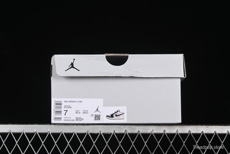 Nike Air Jordan 1 Low Retro Basketball Shoes in White Grey Blue - DC2024-026