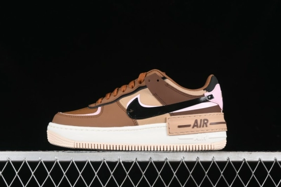 Nike Air Force 1 Shadow Low-Top Sneakers with Lightweight EVA Midsole and Anti-Slip RB Rubber Outsole - DZ1847-200