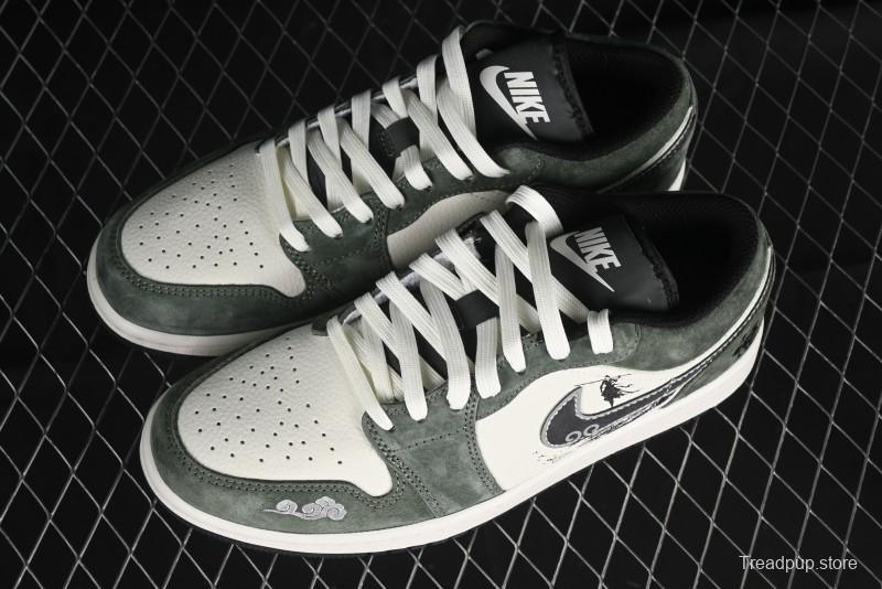 Nike Air Jordan 1 Low Retro Basketball Shoes Custom Wukong Edition - DC2024-031