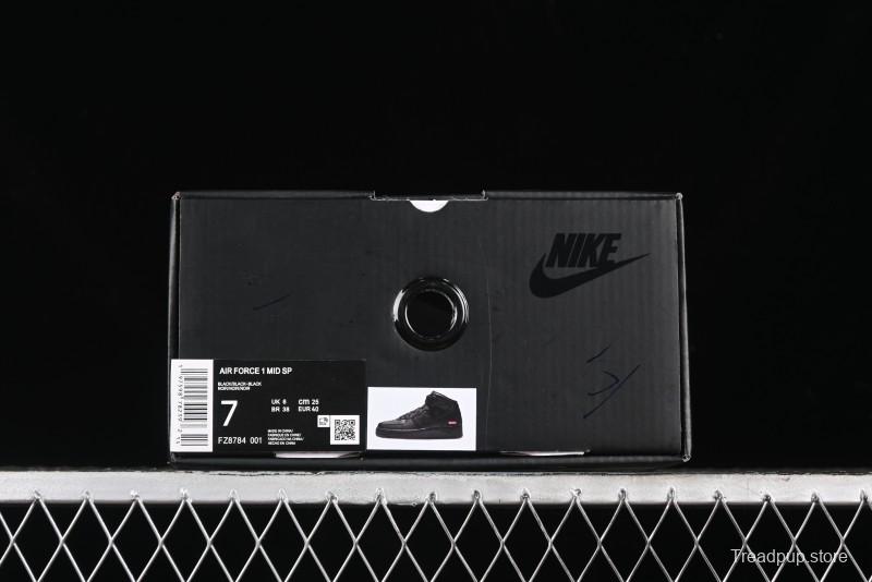 Nike Supreme x Air Force 1 Mid Casual Sneakers - FZ8784-001