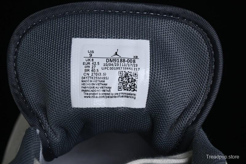 Nike Air Jordan 1 Low AJ1 Bape Collaboration - Custom High-End Retro Basketball Shoes with Light Grey Check - DM9188-008