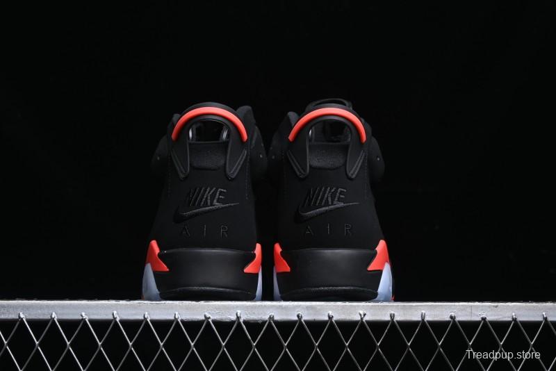 Nike Air Jordan 6 Retro Basketball Shoes with Infrared Design and 3M Reflective Details - 384664-060
