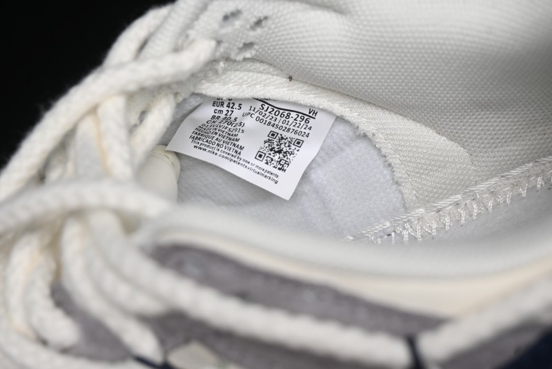 Nike SB Dunk Low Stussy Collaboration - Navy Blue Embroidery Swoosh Anniversary Custom Low-Top Casual Sneakers - SJ2068-296