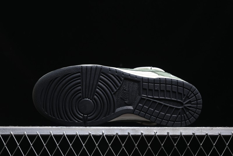 Nike SB Dunk Low Stussy Collaboration - Patina Green Lace-Up Anniversary Custom Low-Top Casual Skate Shoes - XS1186-105