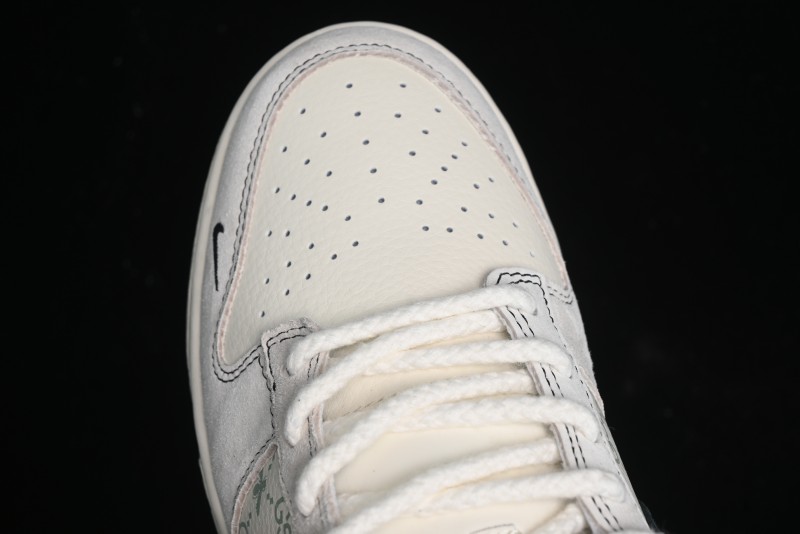 Nike SB Dunk Low Gucci Collaboration - Bumblebee Series Grey Black Hook Anniversary High-End Custom Low-Top Casual Skate Shoes - MM1089-029