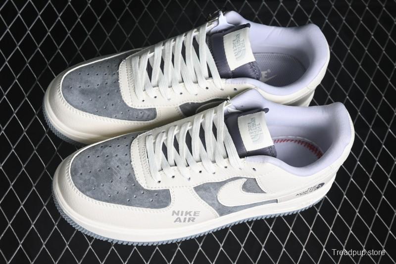 Nike Air Force 1 '07 Low The North Face Collaboration - Beige Grey Sole Low-Top Casual Sneakers - DF0188-014