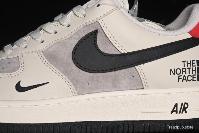 Nike Air Force 1 '07 Low The North Face Collaboration - Beige Black Red Sole Low-Top Casual Sneakers - XZ6188-309