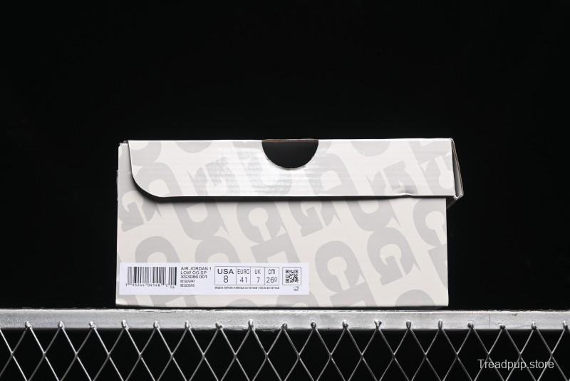 Nike Travis Scott x Fragment Design x Air Jordan 1 Low OG SP AJ1 Low Top Casual Sneakers - XS3086-001