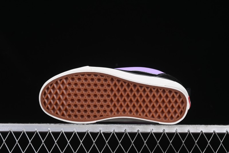 Vans Knu Skool Purple Grape Love Comfortable Fashion Slip-Resistant Wear-Resistant Low-Top Casual Skate Shoes - VN0009QC6BT1