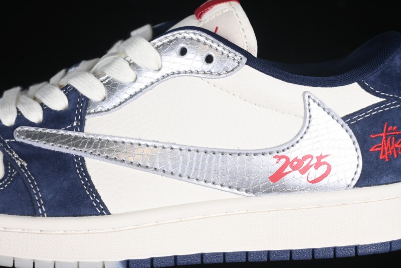 Nike Travis Scott x Fragment Design x Air Jordan 1 Low OG SP AJ1 Retro Sneakers - DM9288-008