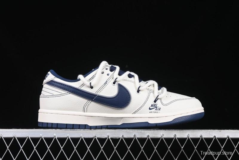 Nike SB Dunk Low Supreme Collaboration - Light Blue Mini Swoosh Anniversary Customized Low-Top Casual Skate Shoes - XX2025-568