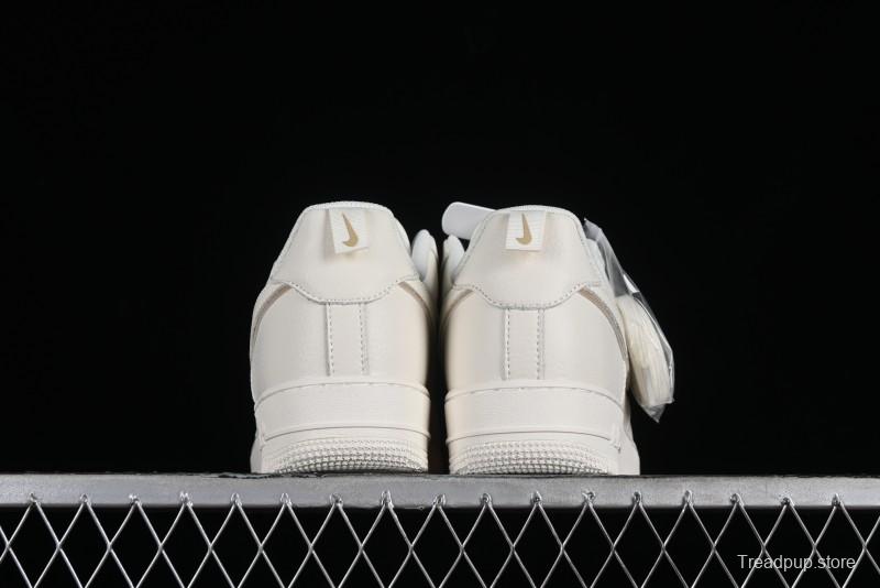 Nike Air Force 1 '07 Low Classic Khaki Mini Swoosh Starry Sky Low-Top Casual Sneakers - MJ0319-027