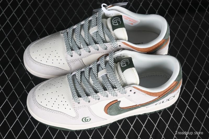 Nike SB Dunk Low Gucci Collaboration Anniversary High-End Custom Low-Top Casual Sneakers - DM6868-026