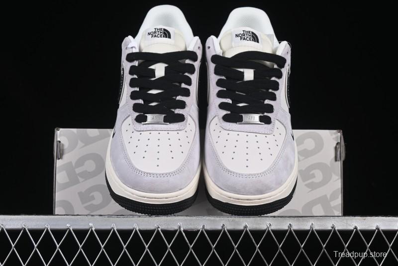 Nike Air Force 1 '07 Low The North Face Collaboration Beige Grey Carbon Black Swoosh Low-Top Casual Sneakers - XZ6188-916