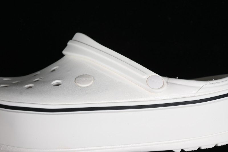 Crocs Crocband Platform Rainbow Comfortable Thick-Soled Clogs - B.D4