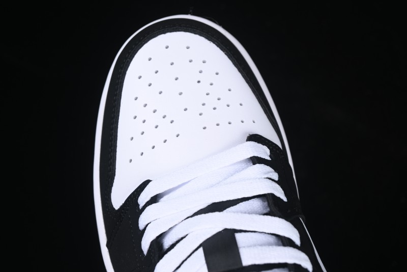 Nike Air Jordan 1 Low AJ1 Grey White Black Swoosh Casual Sneakers - HF3148-106
