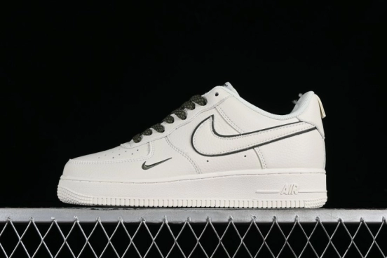 Nike Air Force 1 '07 Low Classic Military Green Mini Swoosh Starry Sky Casual Sneakers - MJ0319-022