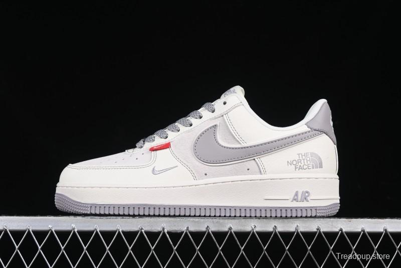 Nike Air Force 1 '07 Low The North Face Collaboration Beige Grey Red Label Casual Sneakers - BB7518-009