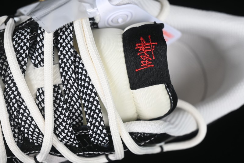 Nike Air Force 1 '07 Low Stussy Year of the Snake Limited Edition Black Snake Print Drawstring Casual Sneakers - DM6688-013