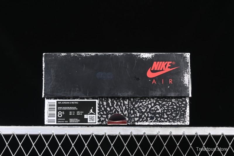 Nike Air Jordan 3 Retro White Cement Reimagined Basketball Shoes - DN3707-100