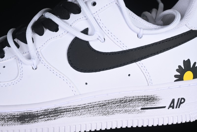 Nike Air Force 1'07 Low Custom 2D Daisy Graffiti Hand-Painted Casual Sneakers - CK0316-060