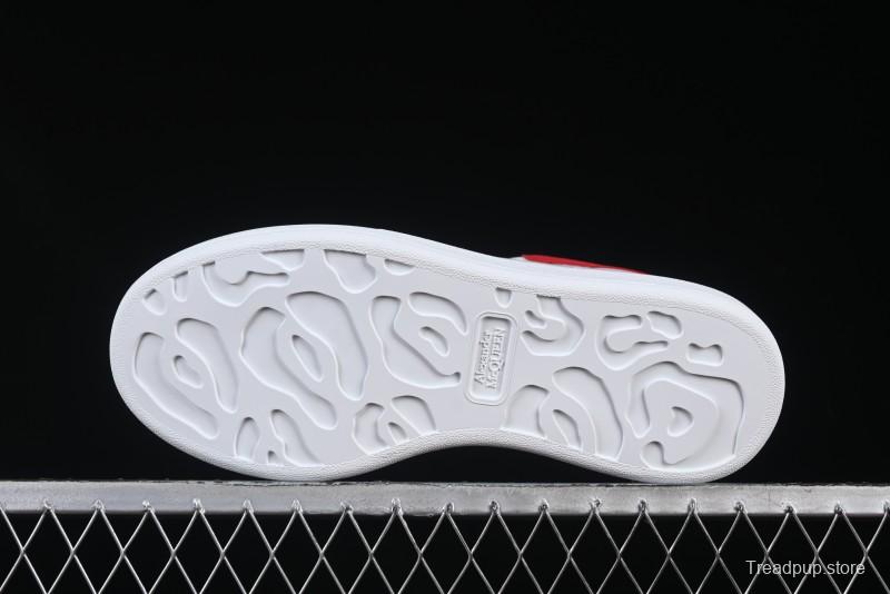 Alexander McQueen Oversized Sneakers with Red Suede Heel Detail - D.E5