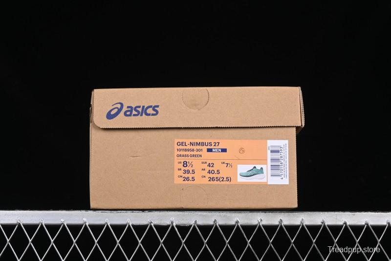 Asics Gel-Nimbus 27 Retro Breathable Casual Shoes Cushioned Men's Durable Running Shoes - 1011B958-301