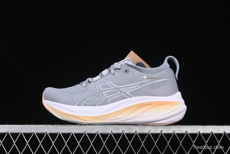 Asics Gel-Nimbus 26 Retro Breathable Casual Shoes Cushioned Men's Durable Running Shoes - 1012B601-020