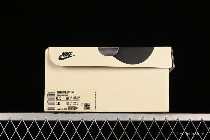 Nike Air Force 1 '07 Low Classic Grey Silver Swoosh Starry Sneakers - MJ0319-023