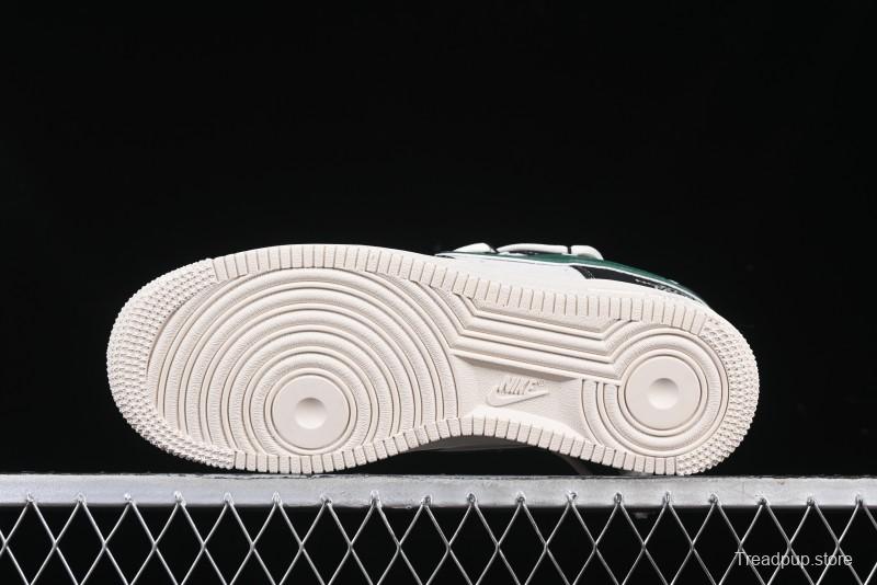 Nike Air Force 1 '07 Low The North Face Collaboration Black Green Lace-Up Low-Top Casual Sneakers - SJ1198-110