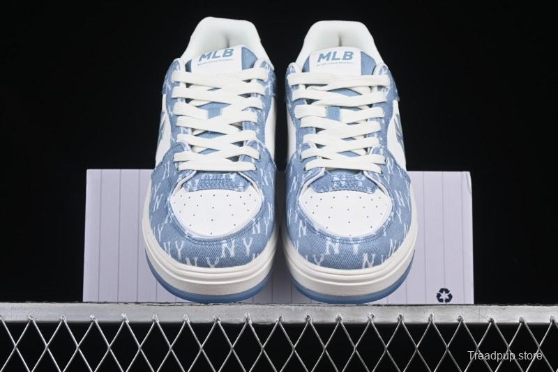 New York Yankees Chunky Liner Mid Denim Monogram Sandals with Thick Sole - 3ASXS015N50BLS