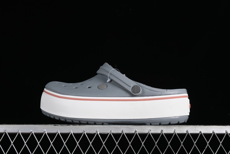 Crocs Crocband Platform Rainbow Comfortable Thick-Soled Clog Sandals - B.D4