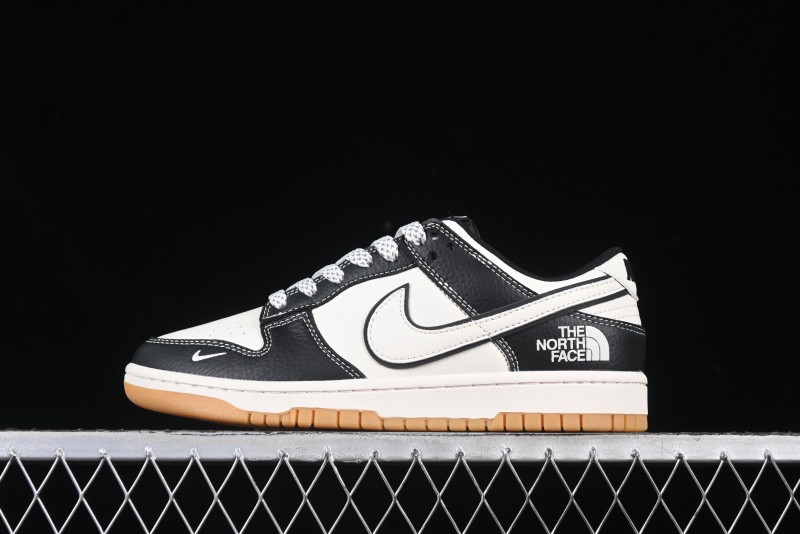 Nike SB Dunk Low The North Face Collaboration Beige Black Gum Anniversary Custom Low-Top Casual Skate Shoes - XX3168-119
