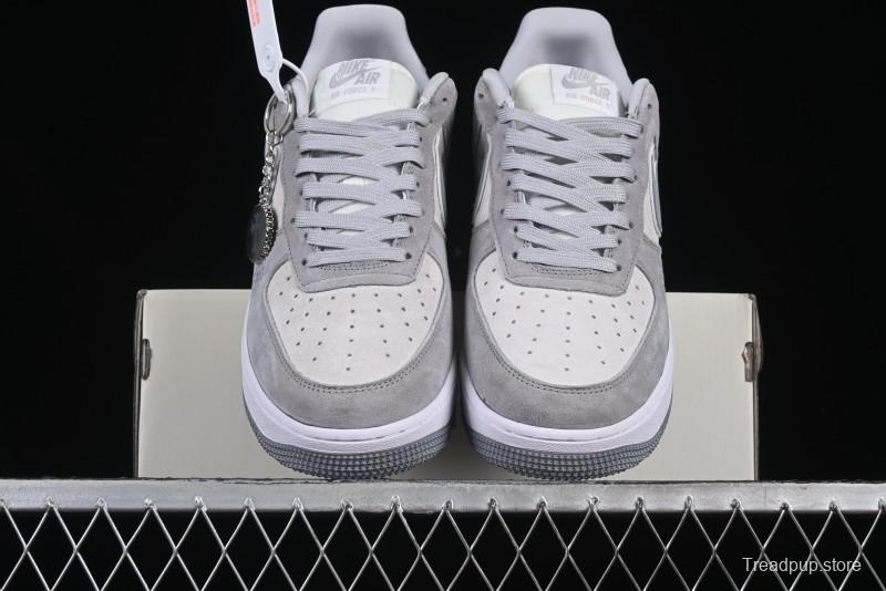 Nike Air Force 1 '07 Low Chrome Hearts Collaboration Silver Grey Low-Top Casual Sneakers - FZ0188-032