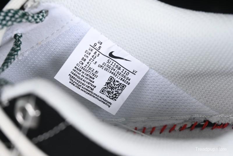 Nike Air Force 1 '07 Low The North Face Collaboration Black Green Lace-Up Low-Top Casual Sneakers - SJ1198-110